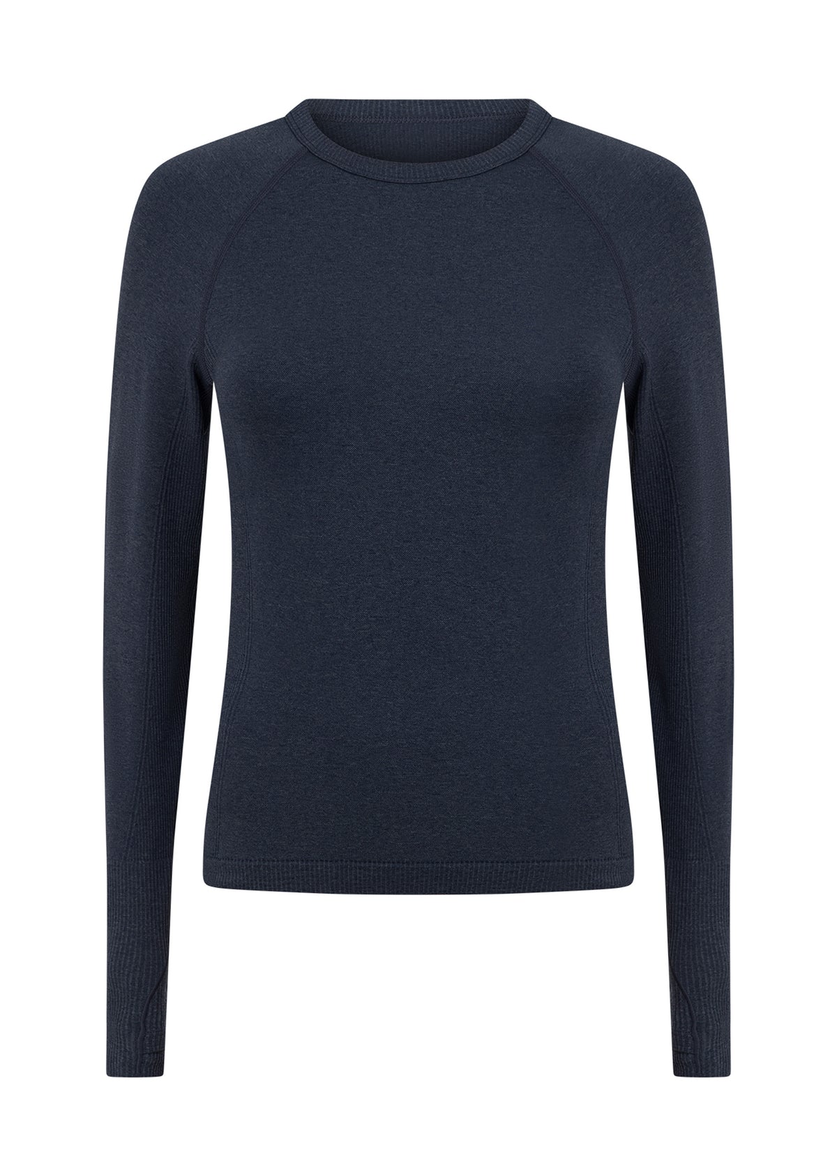 Lorna Jane Tempo Seamless Long Sleeve Top - Platinum Navy Marl