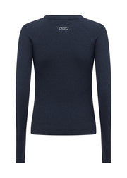 Lorna Jane Tempo Seamless Long Sleeve Top - Platinum Navy Marl