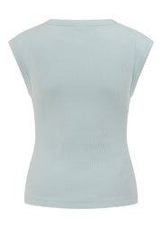 Lorna Jane Paradise Rib Top - Vibrant Sky