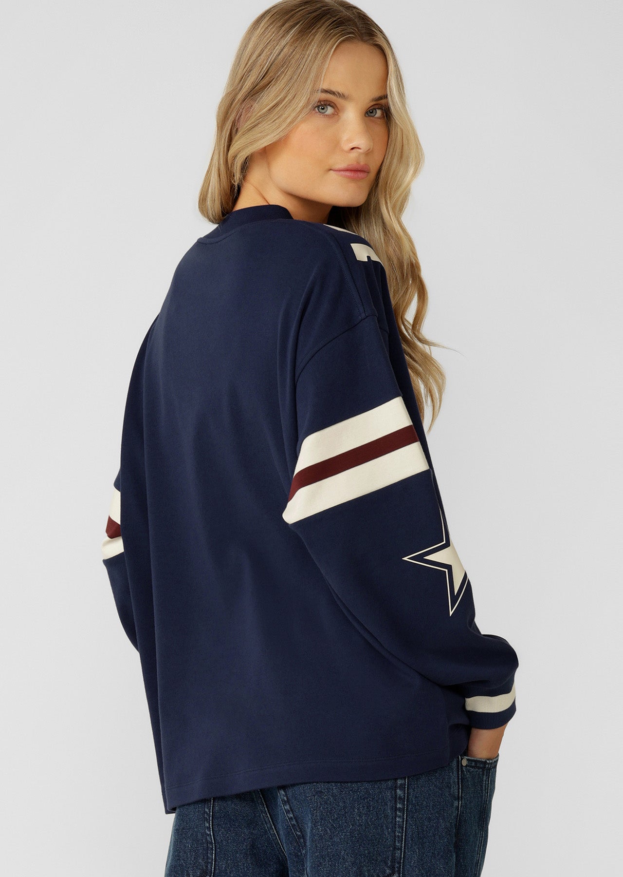 Lorna Jane Post Game Lightweight Sweat - Marine Blue