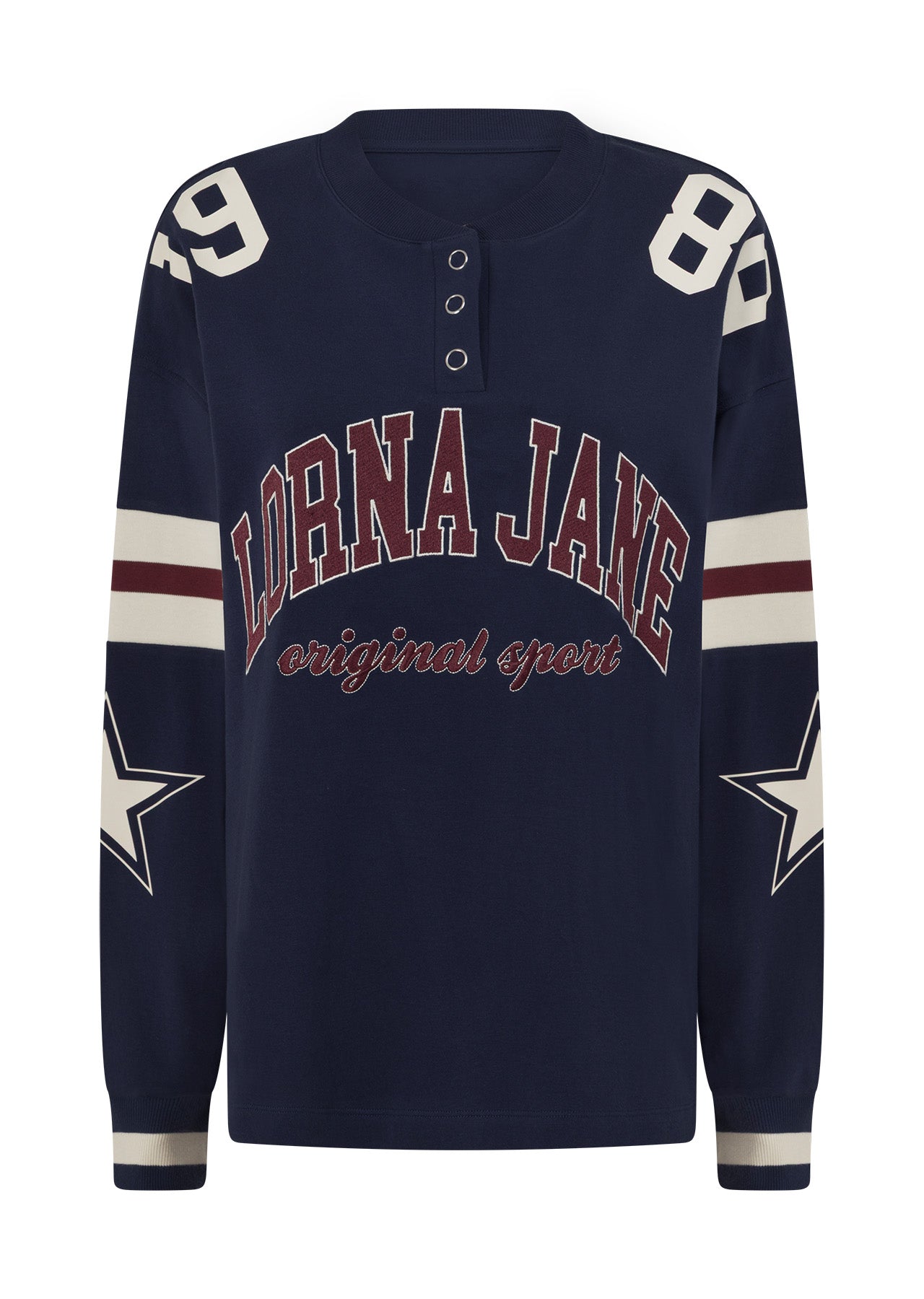 Lorna Jane Post Game Lightweight Sweat - Marine Blue