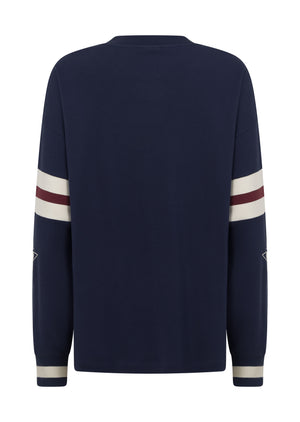 Lorna Jane Post Game Lightweight Sweat - Marine Blue
