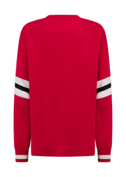 Lorna Jane Post Game Lightweight Sweat - Rose Red