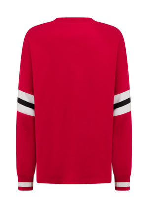Lorna Jane Post Game Lightweight Sweat - Rose Red