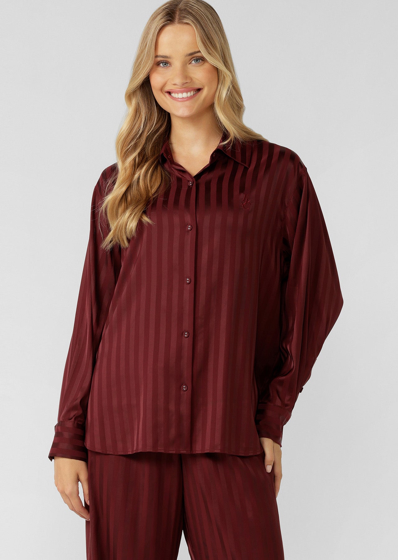 Lorna Jane After Hours Long Sleeve Shirt - Cranberry