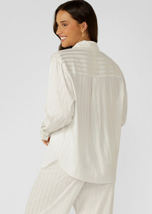 Lorna Jane After Hours Long Sleeve Shirt - Porcelain