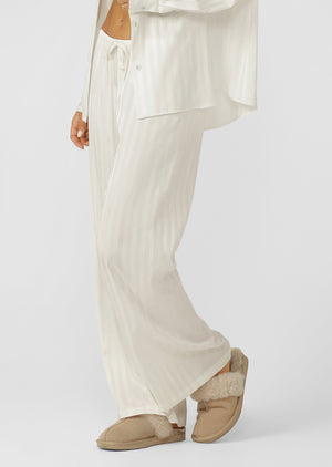 Lorna Jane After Hours Satin Sleep Pants - Porcelain