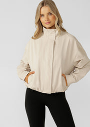 Lorna Jane Sideline Jacket - Iced Latte