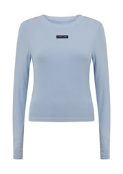 Lorna Jane Motion Long Sleeve Rib Top - Petal Blue