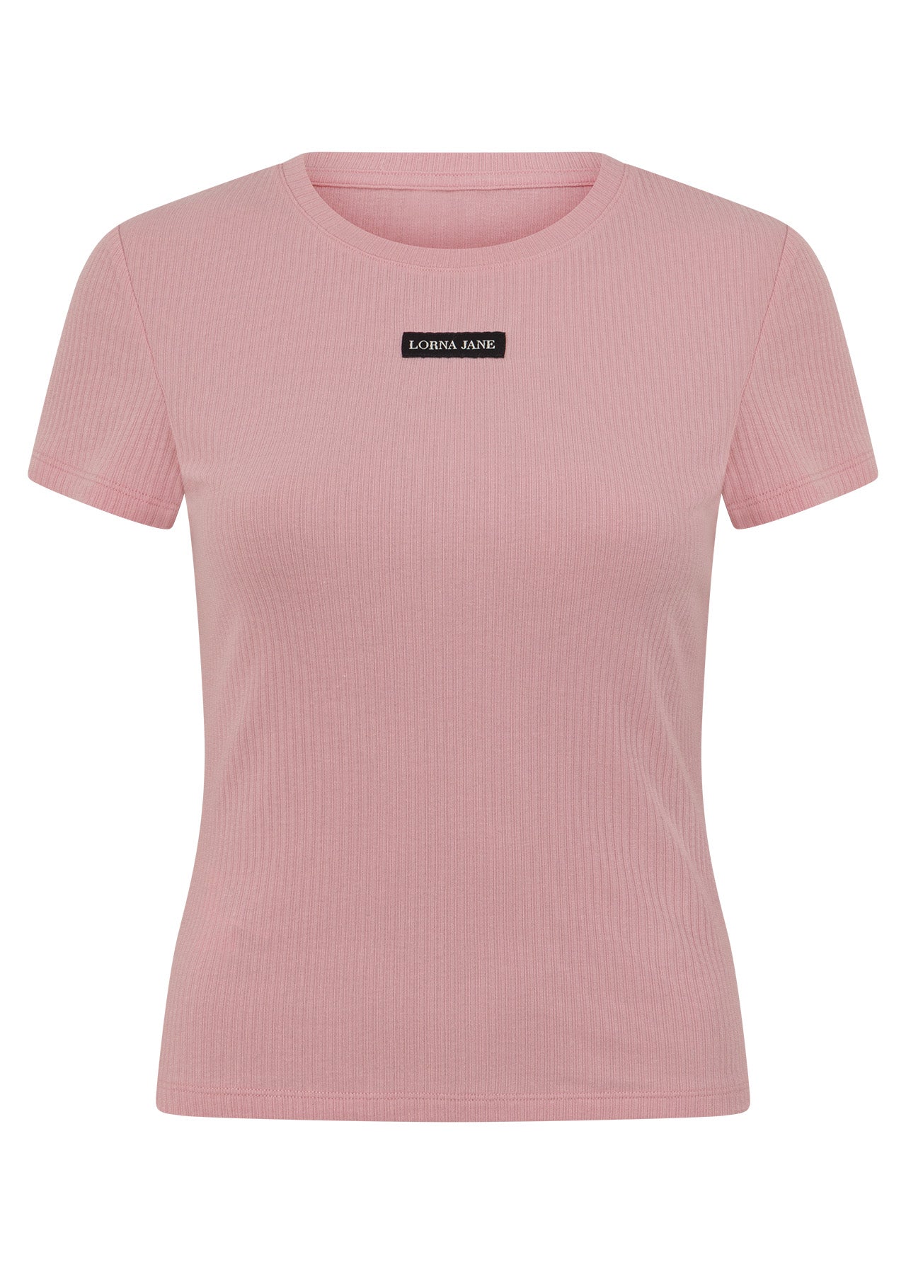 Lorna Jane Everyday Comfort Slim Rib T-Shirt - Dusty Rose