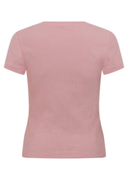 Lorna Jane Everyday Comfort Slim Rib T-Shirt - Dusty Rose