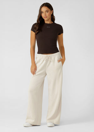 Lorna Jane Everyday Comfort Slim Rib T-Shirt - Volcano