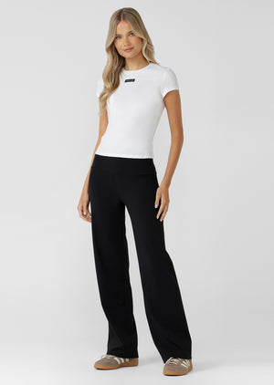 Lorna Jane Everyday Comfort Slim Rib T-Shirt - White