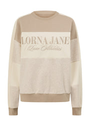 Lorna Jane Lorna Luxe Panelled Sweat - Latte Multi