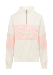 Lorna Jane Sports Quarter Zip Sweat - Porcelain