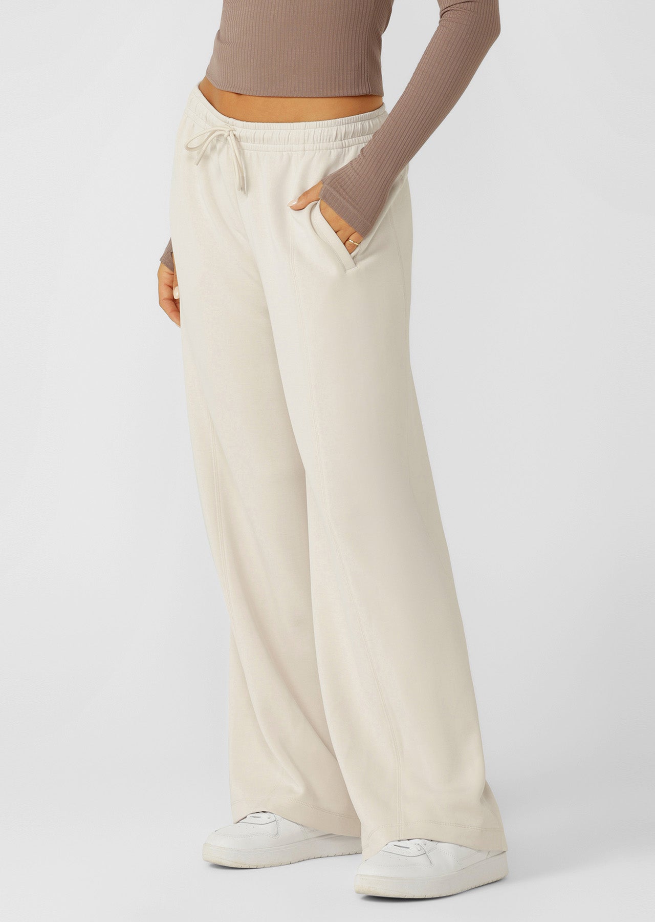 Lorna Jane Cloud Nine Relaxed Track Pants - Ivory