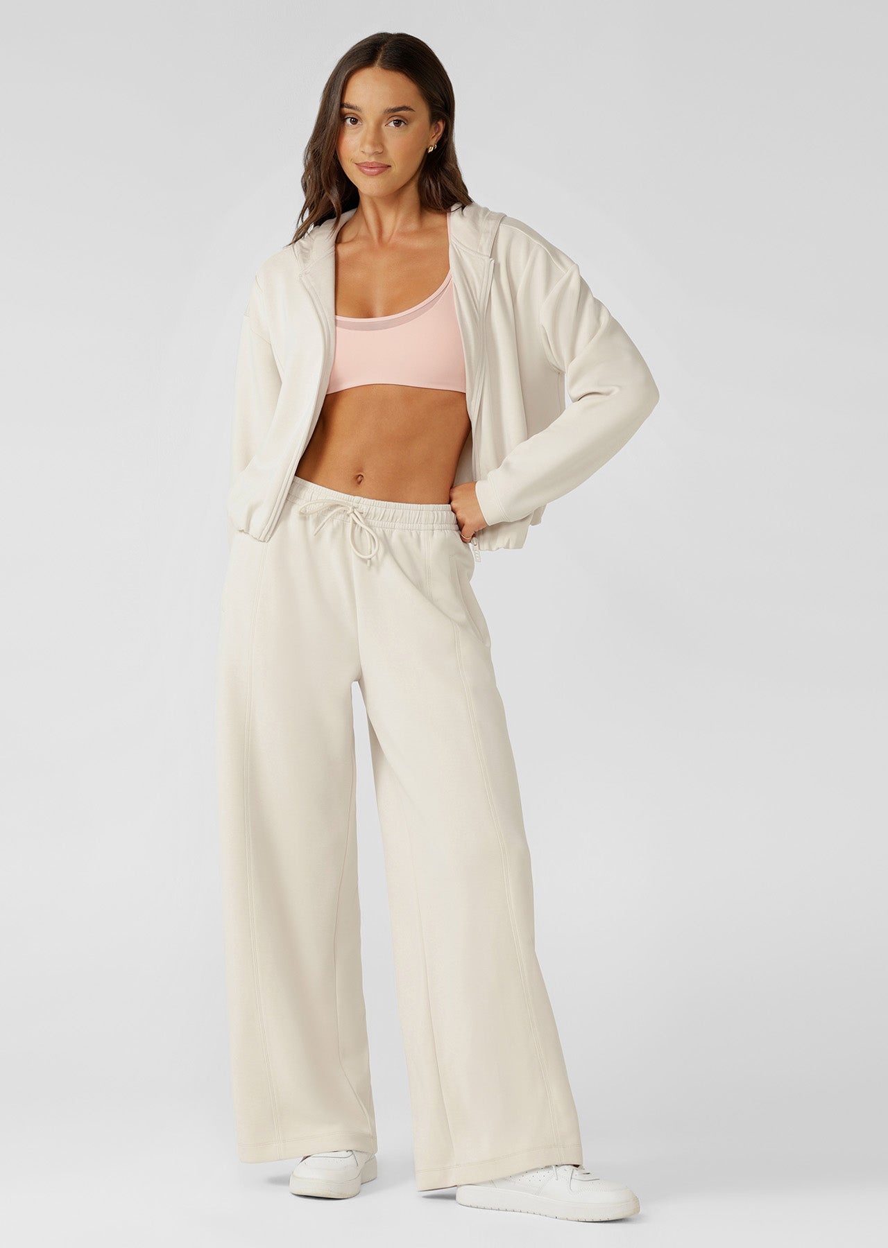 Lorna Jane Cloud Nine Relaxed Track Pants - Ivory