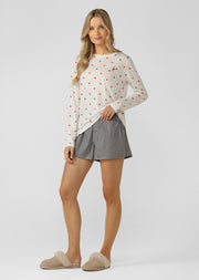 Lorna Jane Big Love Long Sleeve Lounge T-Shirt - Big Love Print