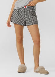 Lorna Jane Sweet Gingham Check Sleep Shorts - Sweet Gingham Check Print