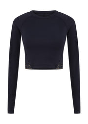 Lorna Jane Serenity Long Sleeve Active Top - Midnight Blue