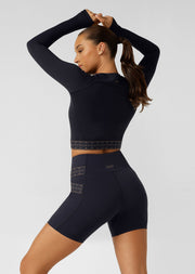 Lorna Jane Serenity Long Sleeve Active Top - Midnight Blue
