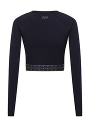 Lorna Jane Serenity Long Sleeve Active Top - Midnight Blue