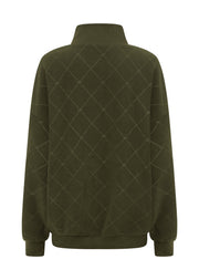 Lorna Jane Iconic Monogram Fleece Sweat - Luxury Green
