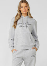 Lorna Jane Sports Club Fleece Hoodie - Grey Marl