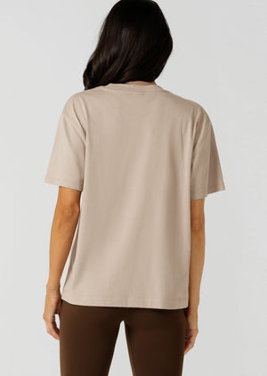 Lorna Jane Lorna Logo T-shirt - Latte
