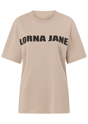 Lorna Jane Lorna Logo T-shirt - Latte