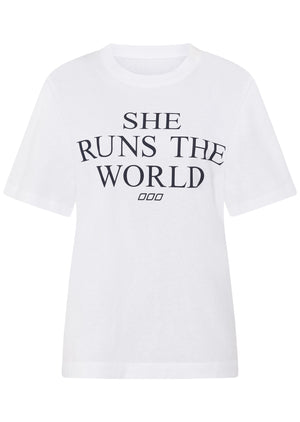 Lorna Jane She Runs The World T-shirt - White