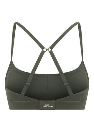 Lorna Jane Ultimate Comfort Adjustable Sports Bra - Agave Green
