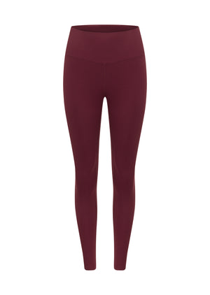 Lorna Jane Irresistible Rib Full Length Leggings - Cranberry