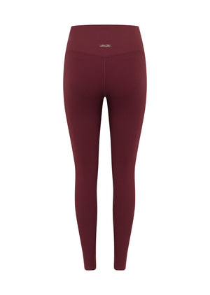 Lorna Jane Irresistible Rib Full Length Leggings - Cranberry