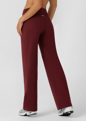 Lorna Jane All Day Active Midrise Pants - Dark Ruby