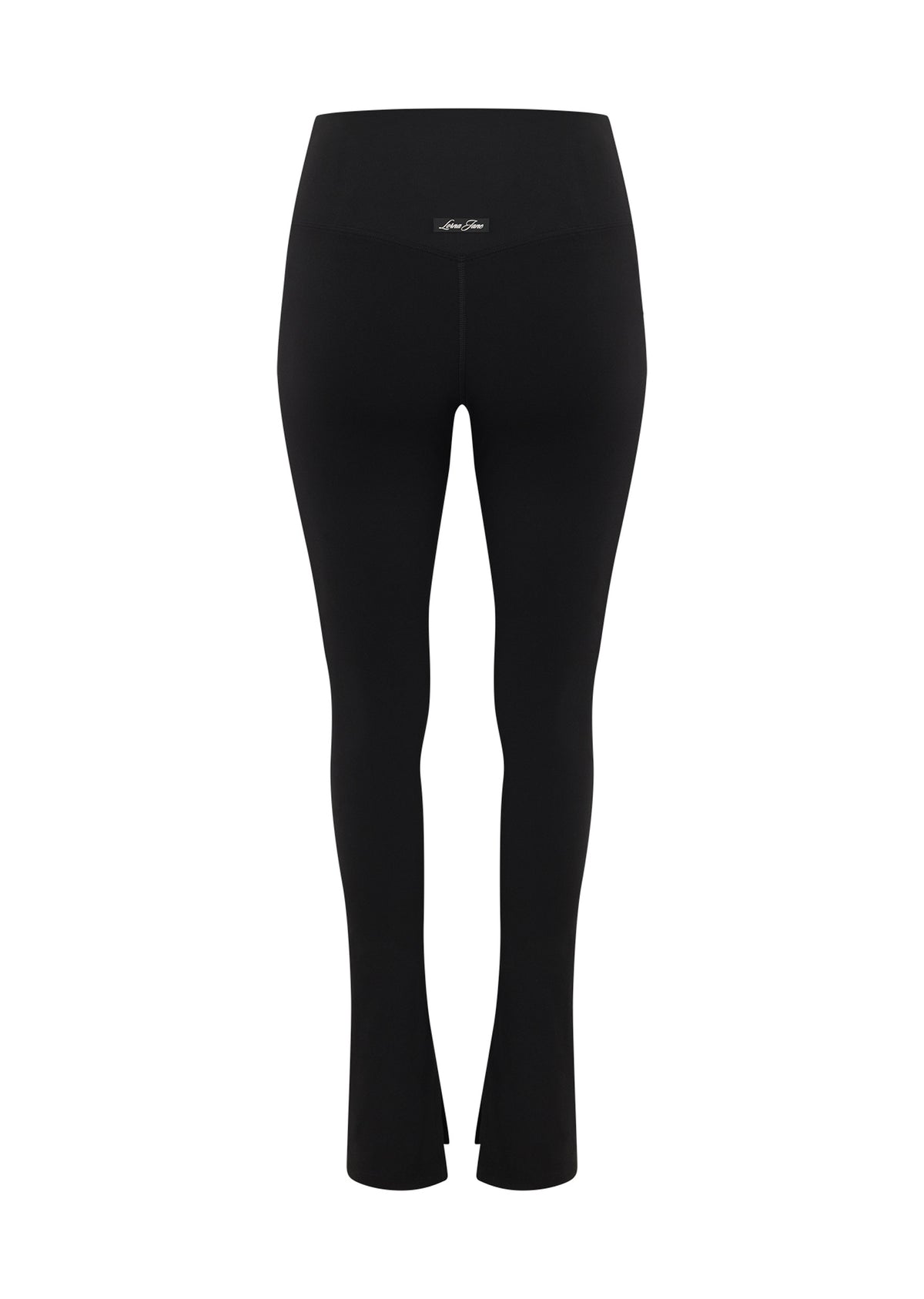 Lorna Jane Split Hem Full Length Leggings - Recycled Black