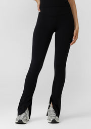 Lorna Jane Split Hem Full Length Leggings - Recycled Black