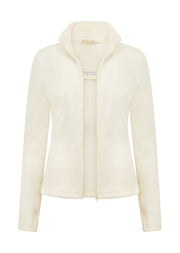 Lorna Jane Amy Polar Fleece Zip Through Jacket - Cream