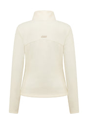 Lorna Jane Amy Polar Fleece Zip Through Jacket - Cream