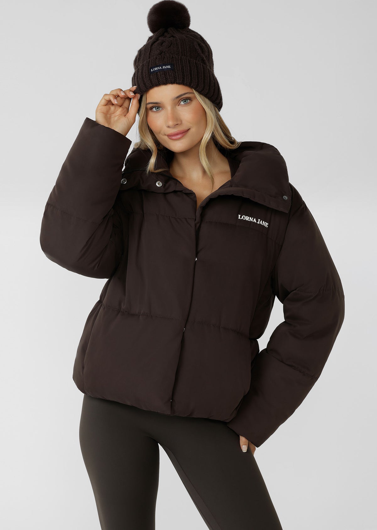 Lorna Jane Movement Puffer Jacket - Volcano