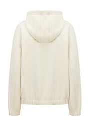 Lorna Jane Nova Polar Fleece Quarter Zip Hoodie - Cream