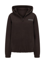 Lorna Jane Nova Polar Fleece Quarter Zip Hoodie - Volcano