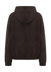 Lorna Jane Nova Polar Fleece Quarter Zip Hoodie - Volcano