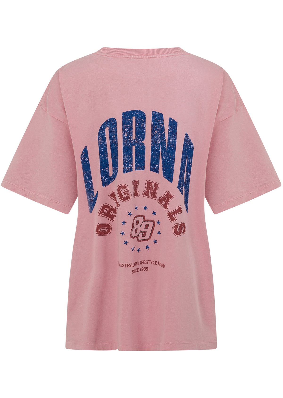 Lorna Jane Revival Washed Boyfriend T-Shirt - Washed Dusty Rose