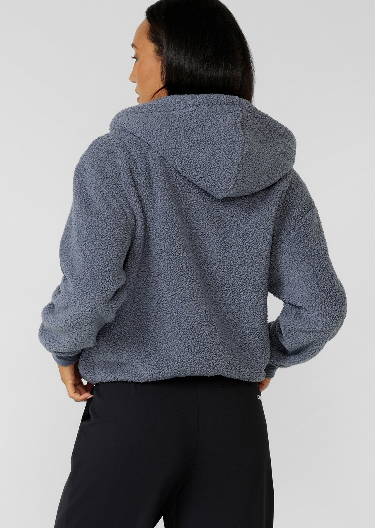 Lorna Jane Field Teddy Zip Through Hoodie - Shadow