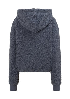 Lorna Jane Field Teddy Zip Through Hoodie - Shadow