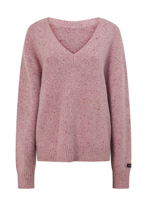Lorna Jane Fairway Knit Jumper - Lush Pink Marl