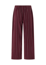 Lorna Jane Campus Stripe Flannel Lounge Pants - Cranberry Stripe