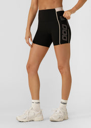 Lorna Jane Break Line 12cm Bike Shorts - Black