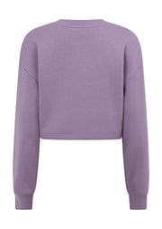 Lorna Jane Classic Cropped Sweat - Dusted Violet